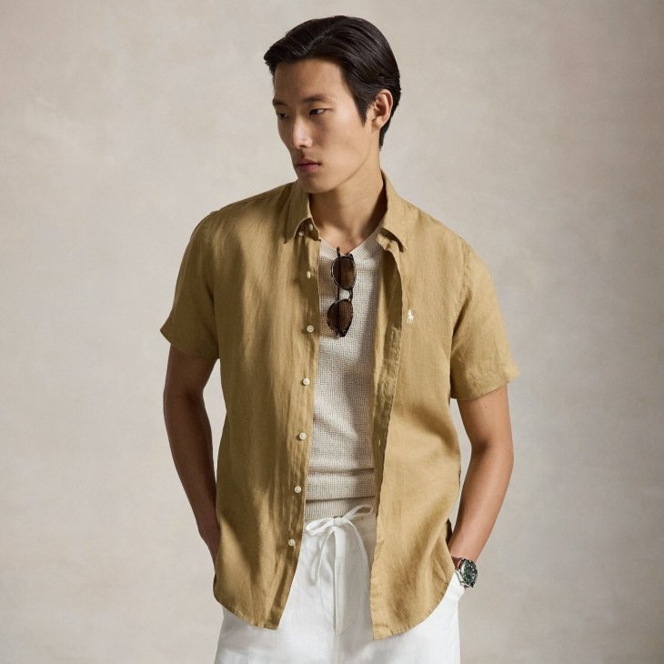 POLO RALPH LAUREN CLASSIC FIT LINEN SHIRT