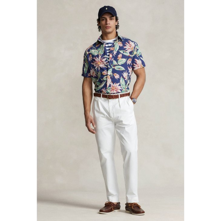 POLO RALPH LAUREN CLASSIC FIT FLORAL SEERSUCKER SHIRT
