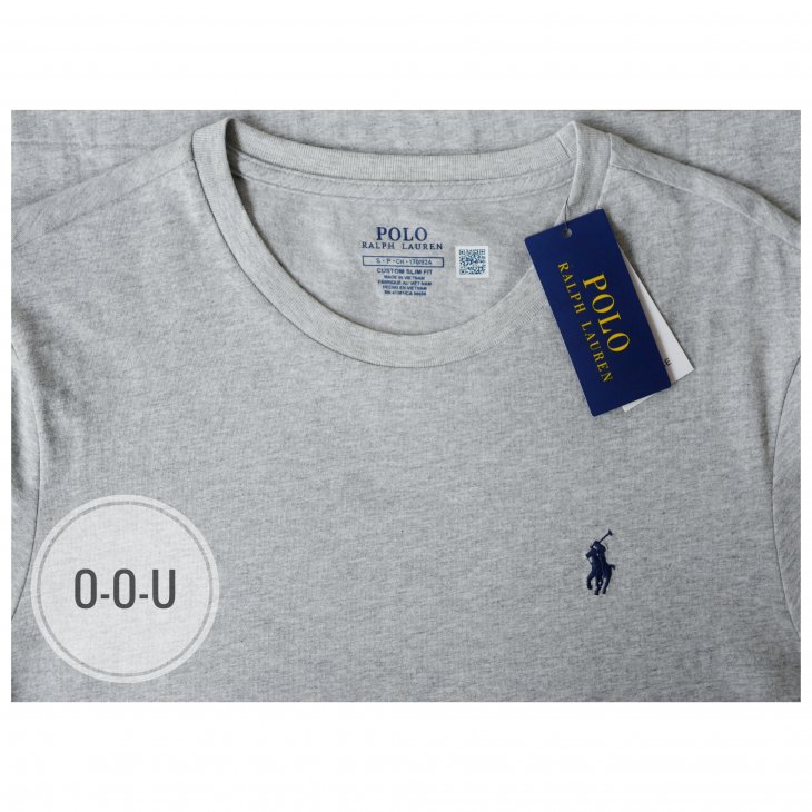 POLO RALPH LAUREN CUSTOM SLIM FIT JERSEY CREWNECK T-SHIRT