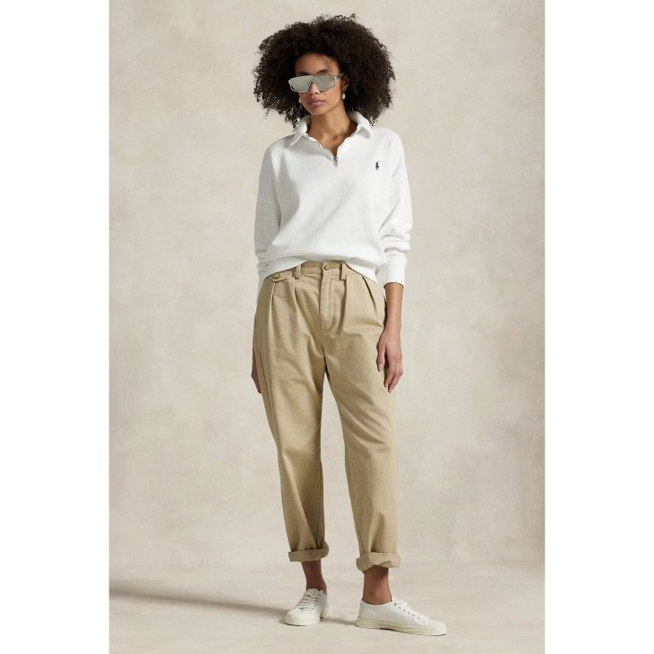 POLO RALPH LAUREN WOMEN COTTON QUARTER-ZIP