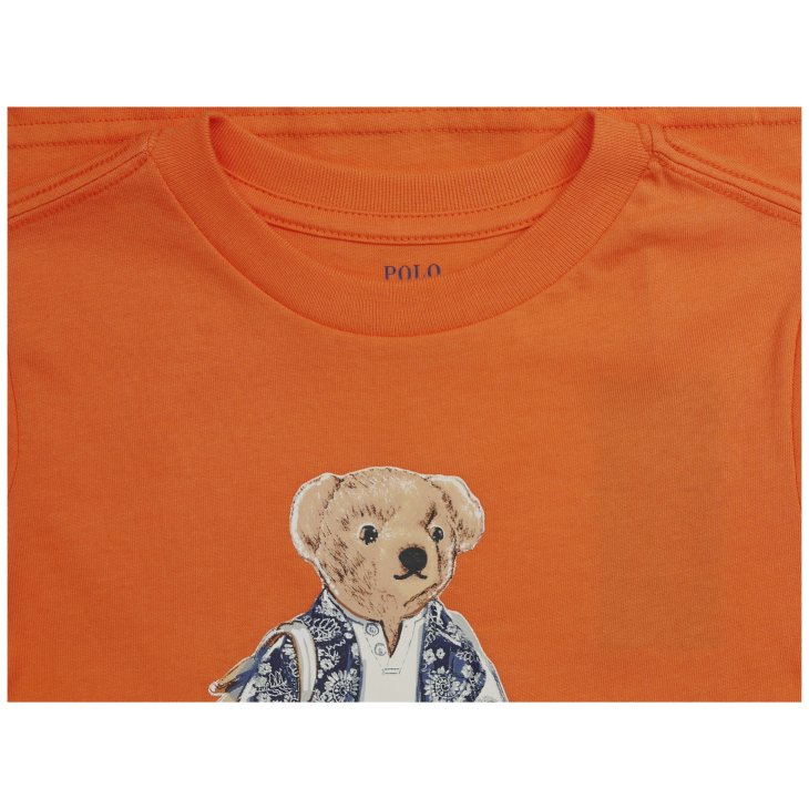 POLO RALPH LAUREN KIDS POLO BEAR COOTON JERSEY T-SHIRT