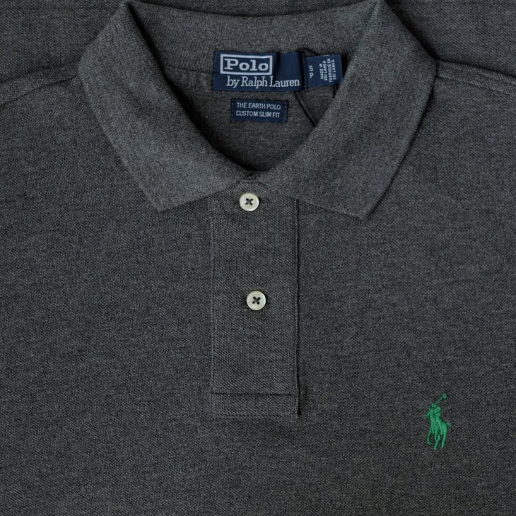 POLO RALPH LAUREN THE EARTH CUSTOM SLIM FIT POLO SHIRT