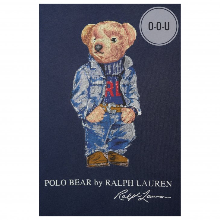 POLO RALPH LAUREN WOMEN POLO BEAR CREWNECK TEE