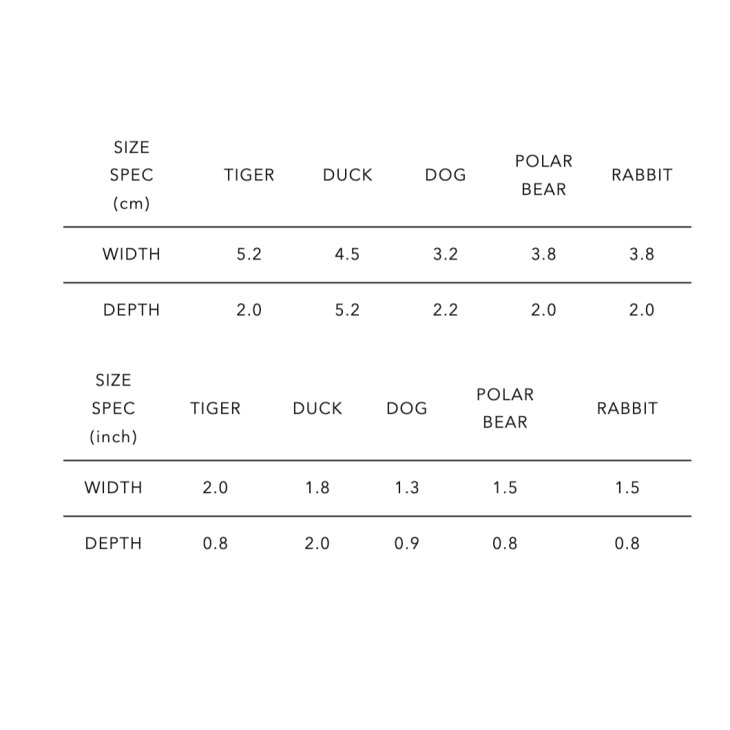 HUMAN MADE ANIMAL PINS