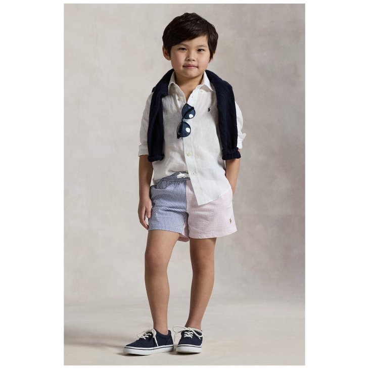 POLO RALPH LAUREN KIDS LINEN COTTON SHIRT