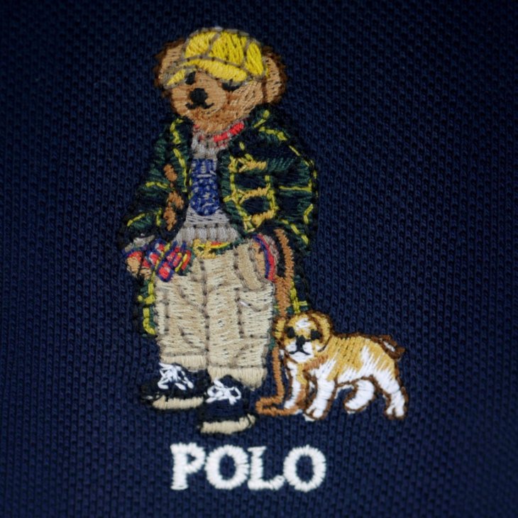 POLO RALPH LAUREN BOYS POLO BEAR COTTON MESH POLO SHIRT