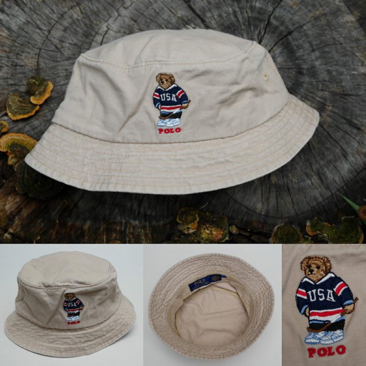 POLO RALPH LAUREN BEAR BUCKET HAT