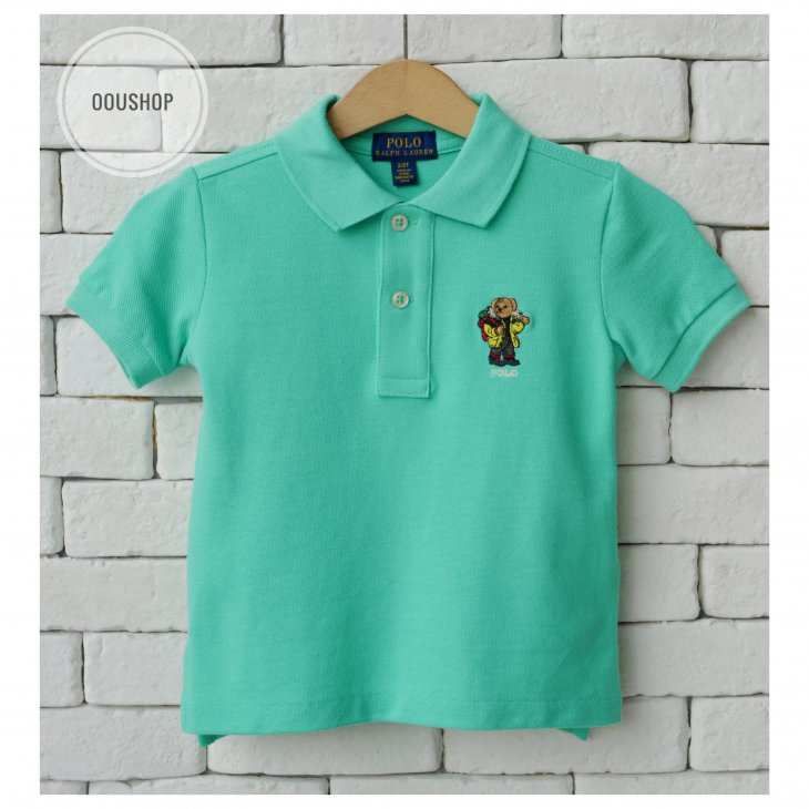 POLO RALPH LAUREN POLO BEAR KIDS COTTON MESH POLO