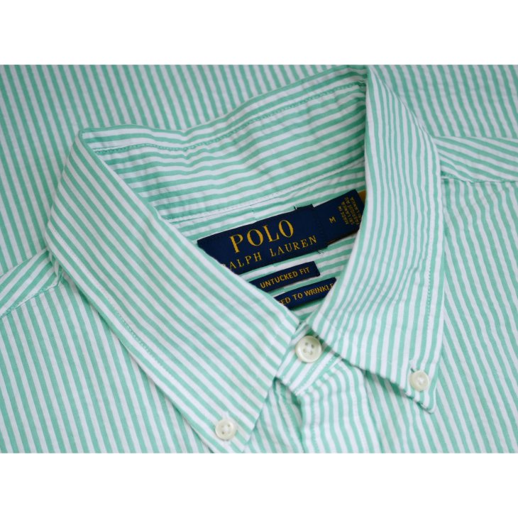 POLO RALPH LAUREN RL PREPSTER CLASSIC FIT SEERSUCKER SHIRT