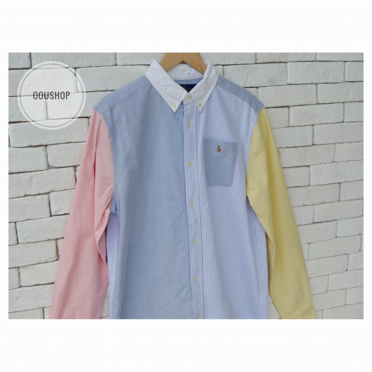 POLO RALPH LAUREN STRIPED BOYS COTTON OXFORD SHIRT