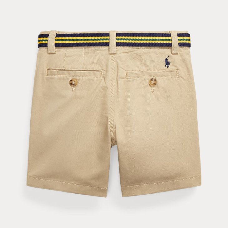 POLO RALPH LAUREN KIDS BEDFORD SKINNY FIT FLEX ABRASION SHORT