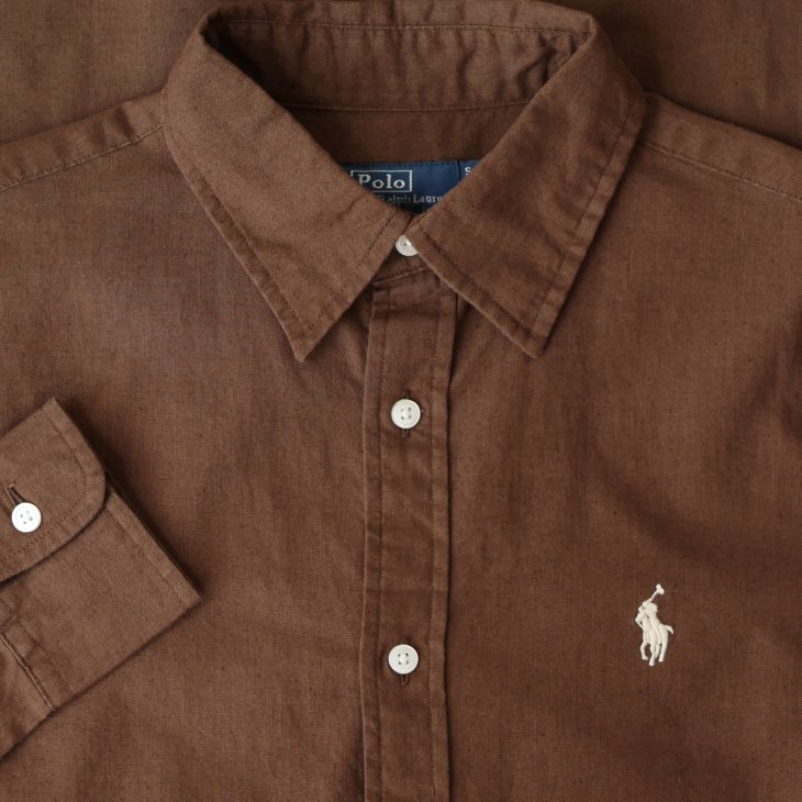 POLO RALPH LAUREN WOMEN CLASSIC FIT LINEN SHIRT