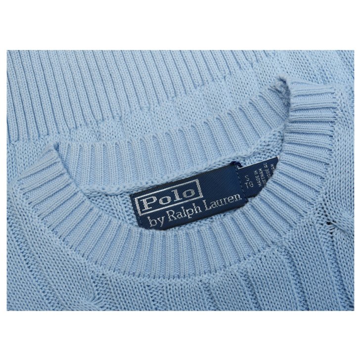 POLO RALPH LAUREN WOMEN COTTON CABLE SHORT SLEEVE JUMPER