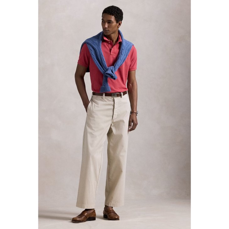 POLO RALPH LAUREN CUSTOM SLIM FIT MESH POLO SHIRT