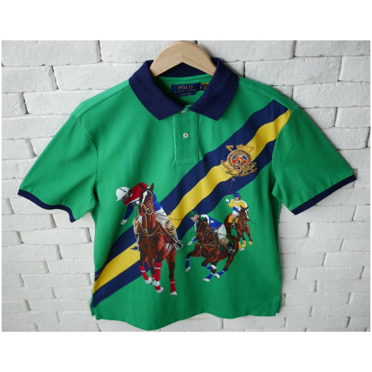 POLO RALPH LAUREN CLASSIC FIT POLO MATCH PRINT POLO SHIRT
