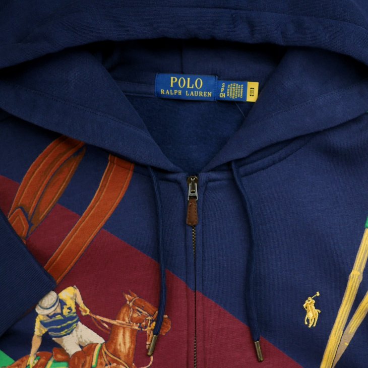 POLO RALPH LAUREN EQUESTRIAN FLEECE FULL ZIP HOODIE