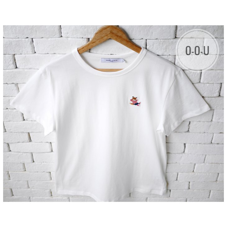 MAISON KITSUNE CHILLAX FOX PATCH T-SHIRT