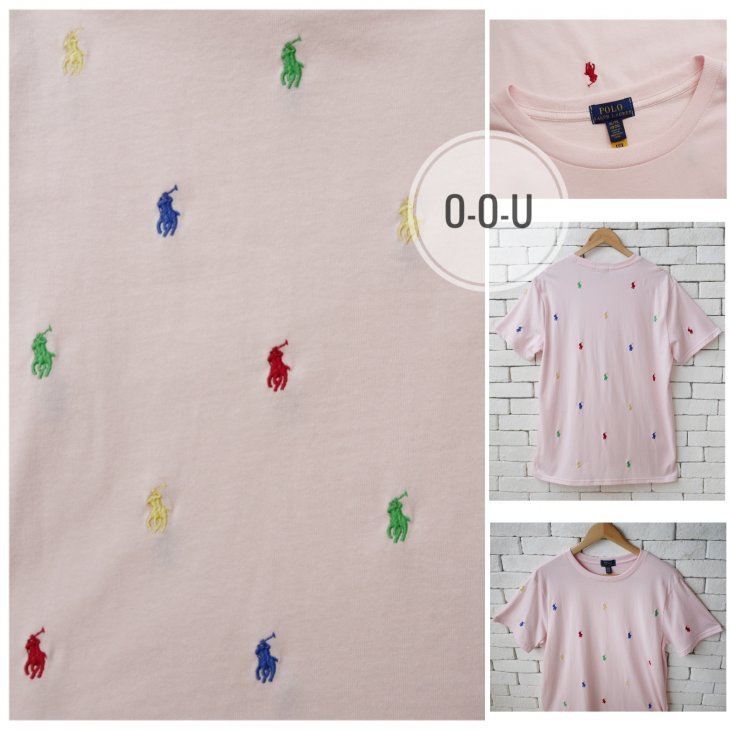 POLO RALPH LAUREN BOYS ALL-OVER POLO PONY T-SHIRT