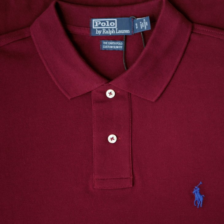 POLO RALPH LAUREN THE EARTH CUSTOM SLIM FIT POLO SHIRT