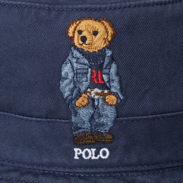 POLO RALPH LAUREN POLO BEAR TWILL BUCKET HAT