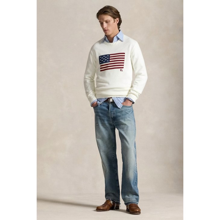 POLO RALPH LAUREN THE ICONIC FLAG SWEATER