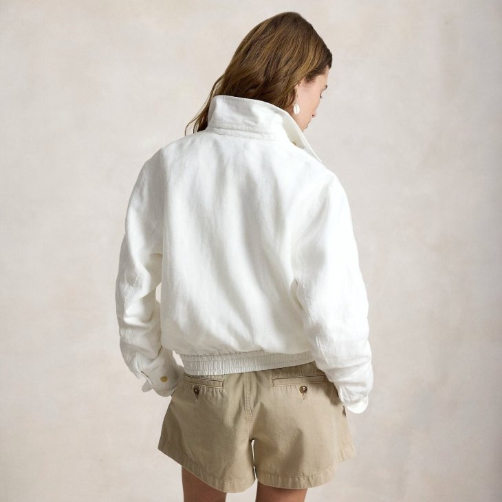 POLO RALPH LAUREN WOMEN LINEN WINDBREAKER