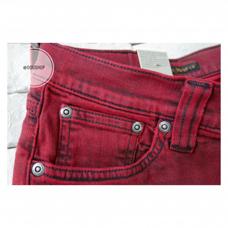 NUDIE JEANS TIGHT LONG JOHN ORG BLACK EMBO