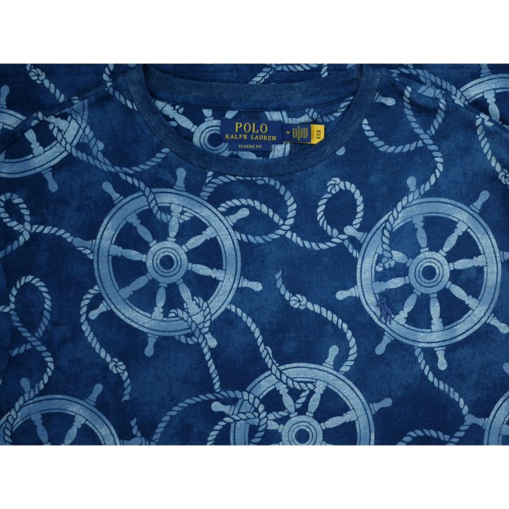 POLO RALPH LAUREN CLASSIC FIT NAUTICAL JERSEY T-SHIRT