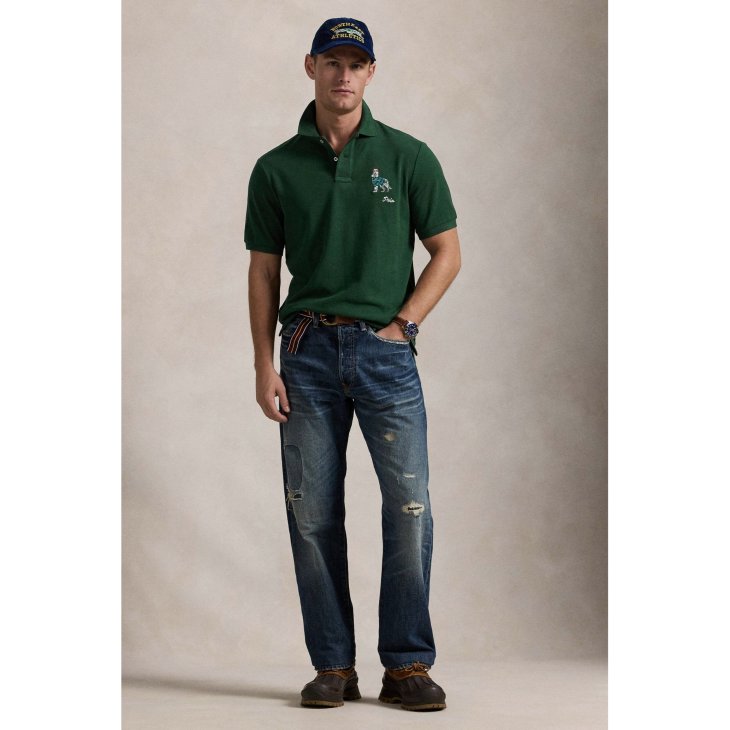 POLO RALPH LAUREN CLASSIC FIT DOG EMBROIDERED POLO SHIRT