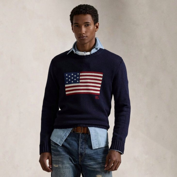 POLO RALPH LAUREN THE ICONIC FLAG SWEATER