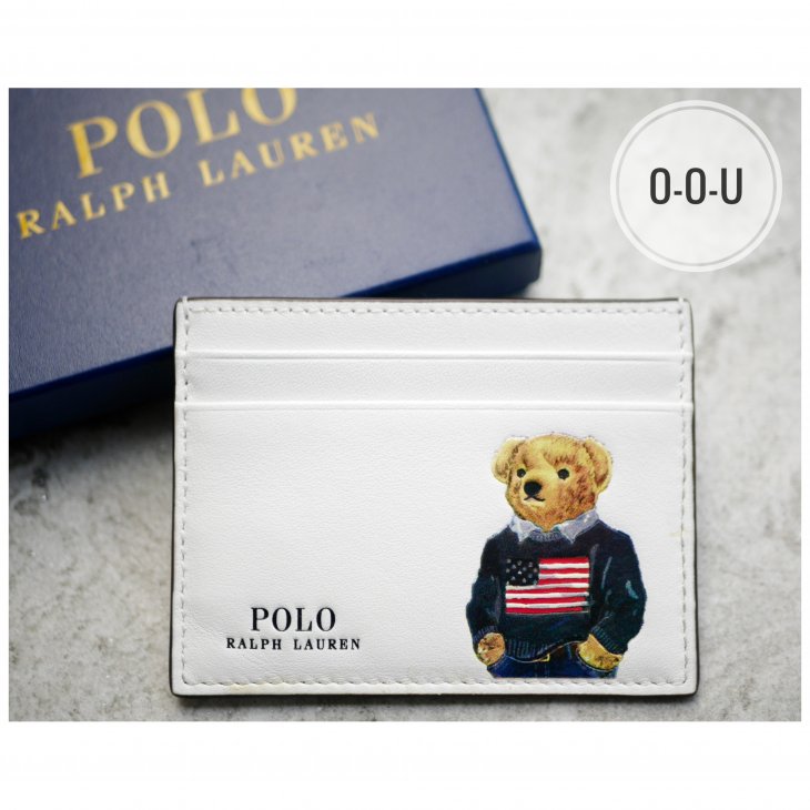 POLO RALPH LAUREN POLO BEAR LEATHER CARD CASE