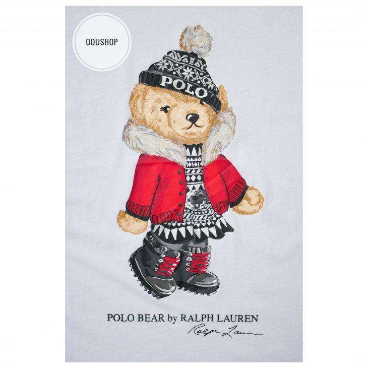 POLO RALPH LAUREN POLO BEAR KIDS COTTON JERSEY TEE