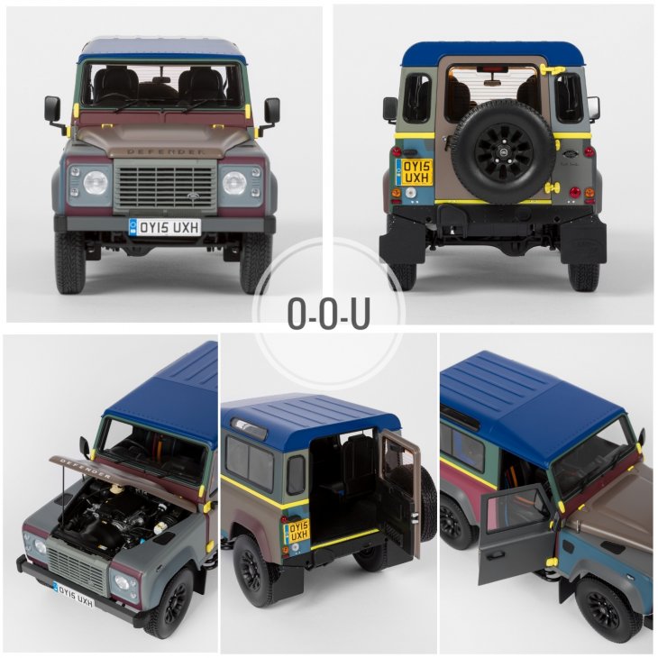 1:18 Land Rover Defender 90 Paul Smith Die Cast Metal Collector\'s Edition
