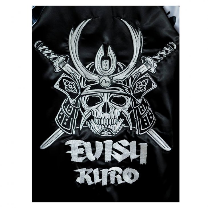 EVISU Souvenir Jacket with Digital Printed Sleeves