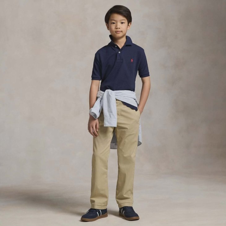 POLO RALPH LAUREN BOYS THE ICONIC MESH POLO SHIRT