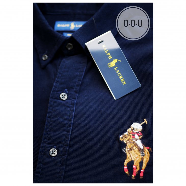POLO RALPH LAUREN CUSTOM FIT POLO BEAR CORDUROY SHIRT