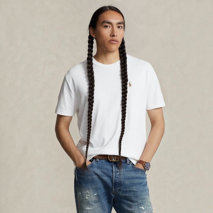 POLO RALPH LAUREN CUSTOM SLIM FIT COTTON T-SHIRT