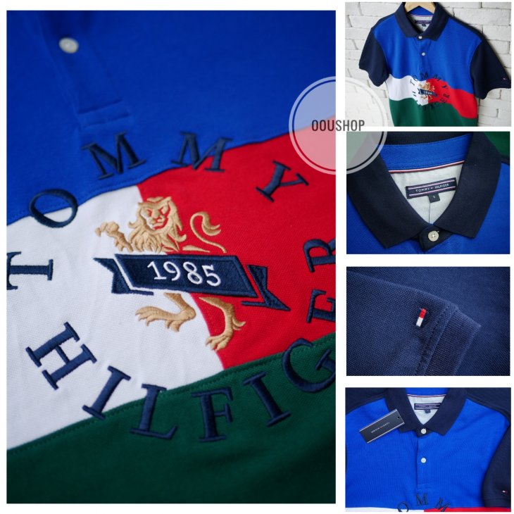 TOMMY HILFIGER CUSTOM FIT FLAG POLO