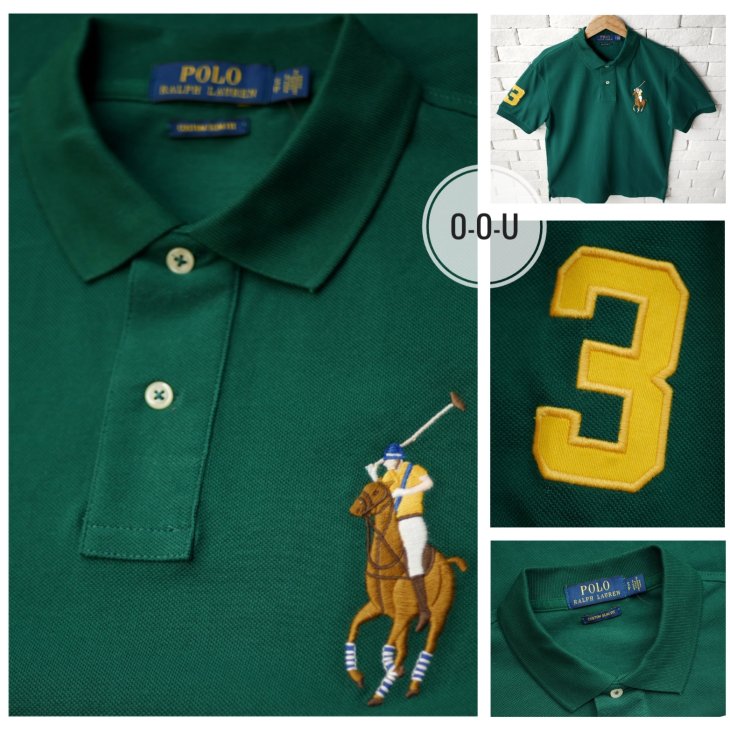 POLO RALPH LAUREN CUSTOM SLIM FIT BIG PONY POLO SHIRT