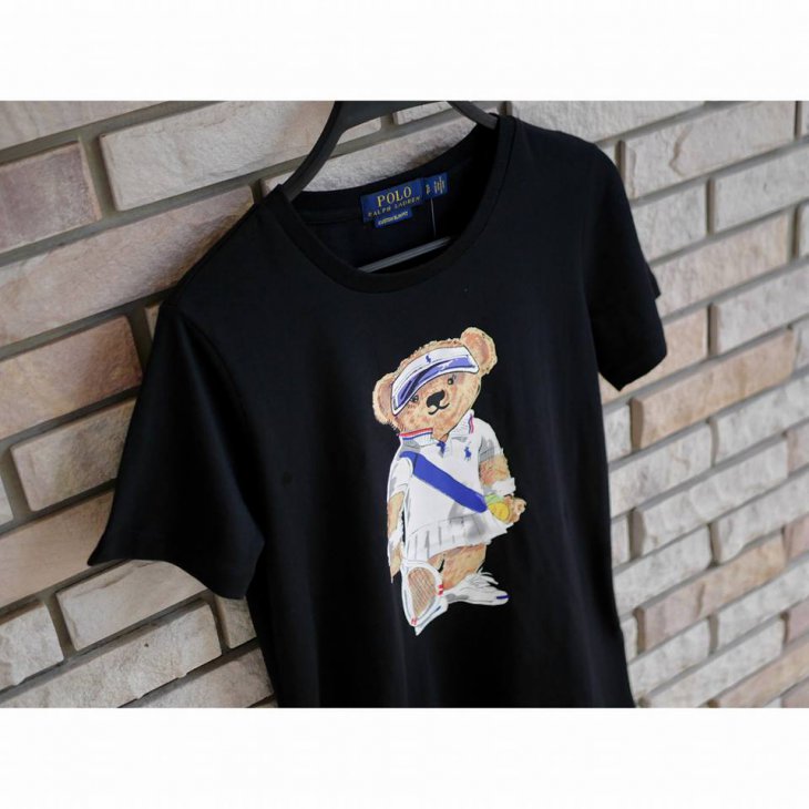 POLO RALPH LAUREN TENNIS BEAR COTTON T-SHIRT