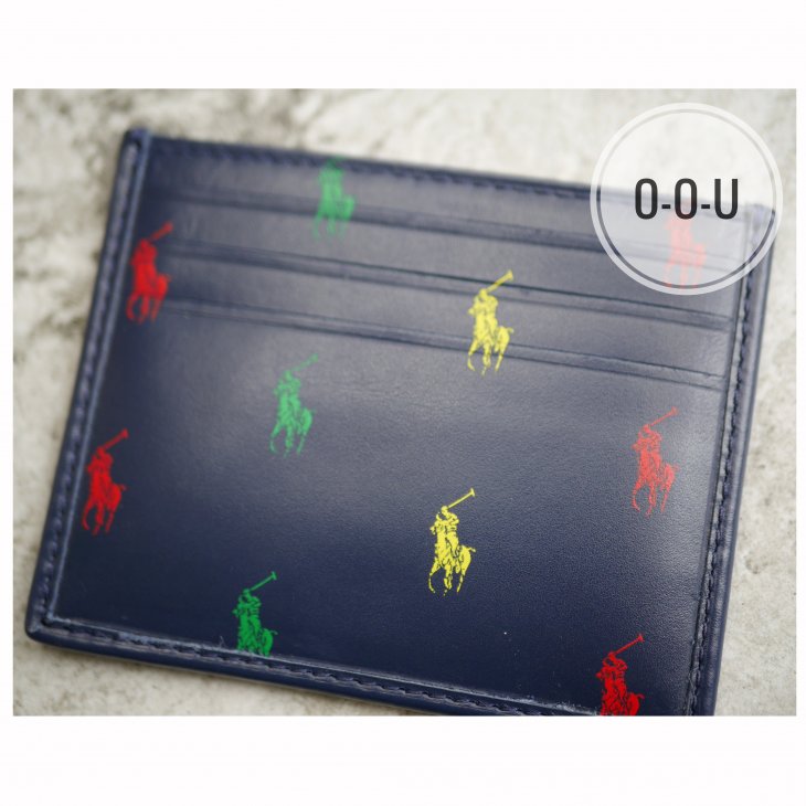 POLO RALPH LAUREN SIGNATURE PONY LEATHER CARD CASE