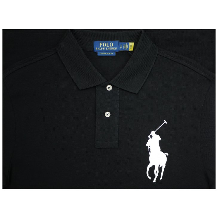 POLO RALPH LAUREN CUSTOM SLIM FIT BIG PONY MESH POLO SHIRT