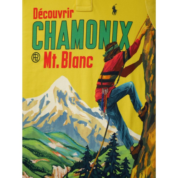 POLO RALPH LAUREN CLASSIC FIT MESH GRAPHIC POLO SHIRT