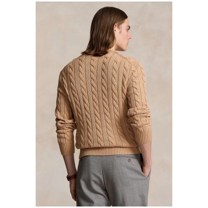 POLO RALPH LAUREN CABLE KNIT COTTON SWEATER