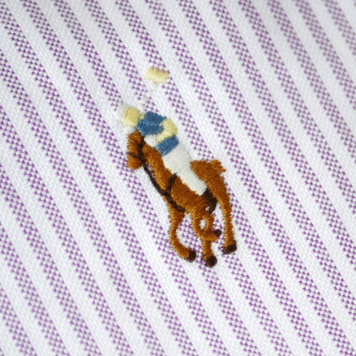 POLO RALPH LAUREN CUSTOM FIT STRIPED OXFORD SHIRT
