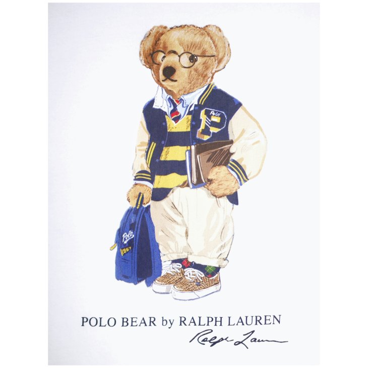 POLO RALPH LAUREN BOYS POLO BEAR COTTON JERSEY TEE