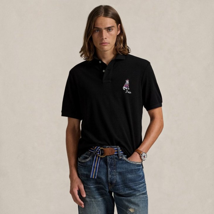 POLO RALPH LAUREN CLASSIC FIT DOG EMBROIDERED POLO SHIRT