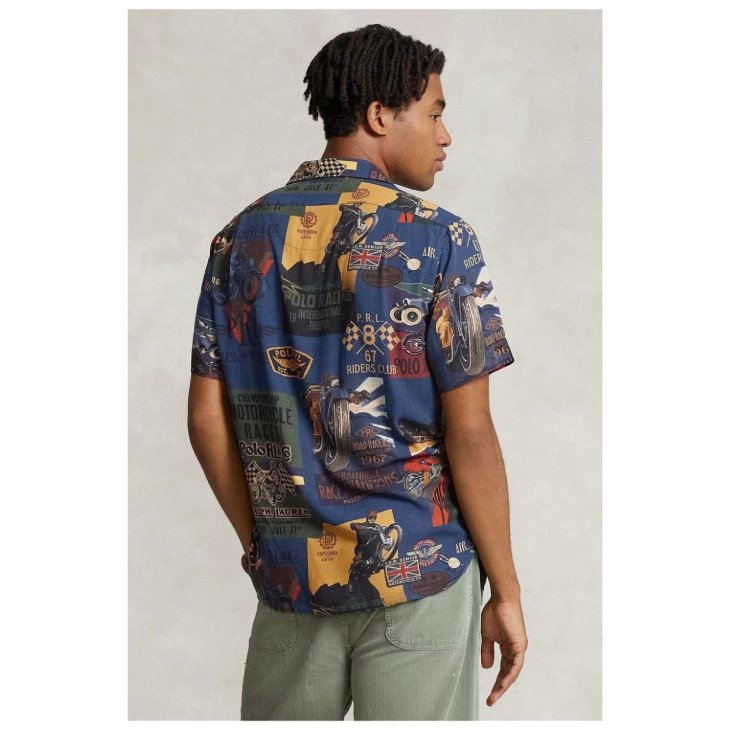 POLO RALPH LAUREN CLASSIC FIT PRINT CAMP SHIRT