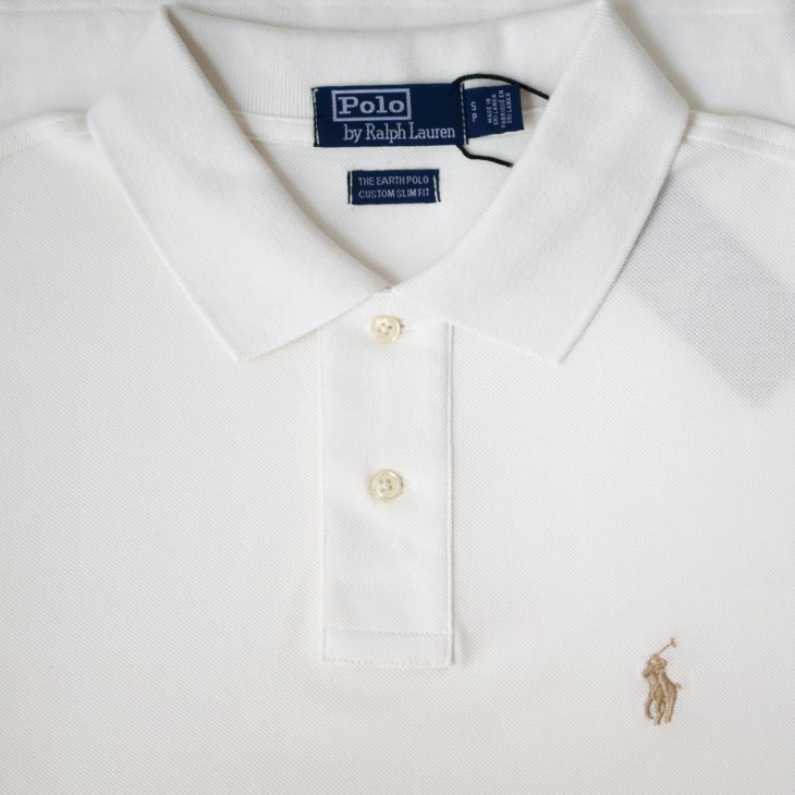 POLO RALPH LAUREN THE EARTH CUSTOM SLIM FIT POLO SHIRT