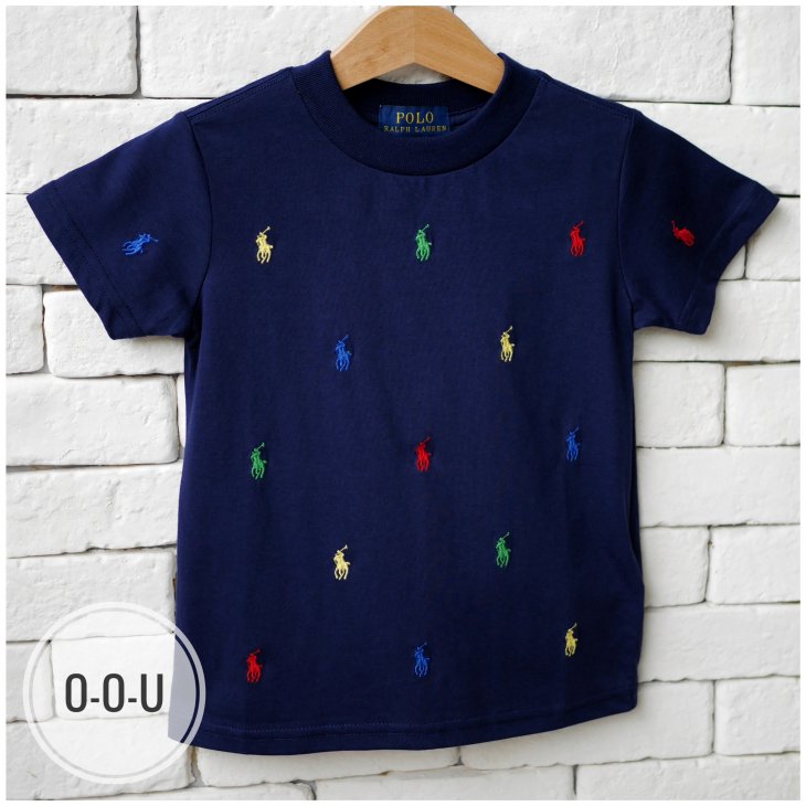 POLO RALPH LAUREN KIDS ALL-OVER POLO PONY T-SHIRT